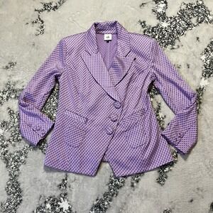 CAbi‎ Blazer Womens Sz Small The Maverick Imperial Sugar Plum Lavender Purple